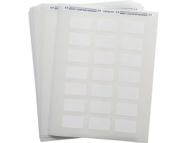 LaserTab Polyester Lbls 1 in H x 1.75 in W White 48/PK