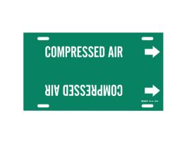COMPRESSED AIR Pipe Marker, 24" W, Fits Pipes 8" Dia. Thru 9.875" Dia.