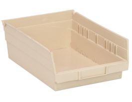 11 5/8INX 8 3/8INX4IN SHELF BIN IVORY
