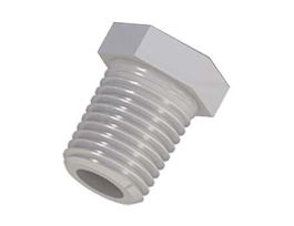 Port Plug, Polypropylene, 1/4" NPT(M); 1/EA