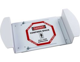 DANGER Confined Space Call Your Supervisor Sign, 30.5" H x 42" W x 0.24" D, Polystyrene;Polyester
