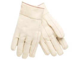 GLOVES COTTON DOUBLE PALM RED L DZ 1PR