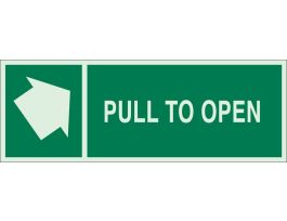 BradyGlo™ Door & Pathway Sign - Glow-In-The-Dark Plastic