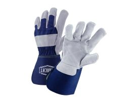 IRONCAT Premium Split Leather Double Palm, Kevlar Sewn, Gauntlet , LG