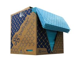 Premium Oil-Only Blue Spill Pad, Light-Weight, 16" x 18", 200/Case SKU 8642380