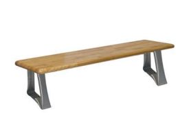 16.25H STAIN. STEEL TRIANGLE BNCH PED