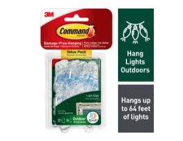 Command™ Outdoor Light Clips Value Pack 17017CLRAWVPES