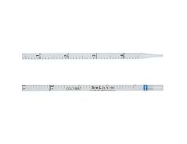 Standard-Length Serological Pipette, 5mL, Indv. Wrap, Paper/Plastic, Sterile; 200/Cs
