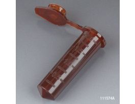 MICROCENTRIFUGE TUBE W/CAP PP AMBER 2 ML