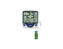 Traceable Jumbo Fridge/Freezer Digital Thermometer with Calibration; Bottle Probe