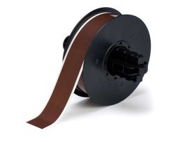 All Weather Permanent Adhesive Vinyl Label Tape for B30 Printers - 1.125" Brown
