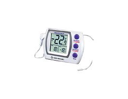 Traceable Jumbo Refrigerator/Freezer Thermometer with Calibration; Wire Probe