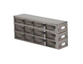 Upright Freezer Drawer Rack for Microtube Boxes with 2 7/16" Max Height, 4 x 3 Array