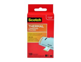 Scotch™ Thermal Pouches TP5851-100, 2.32 in x 3.70 in (59 mm x 94 mm) Business Card 100 pack