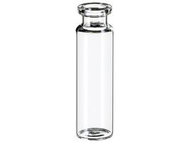 Headspace Vial, Glass, 20 mm, DIN Crimp Neck, Flat Bottom, Long Neck, 20 mL; 1000/pk