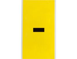 Repositionable Vinyl 6 in Black on Yellow, Letters - Card