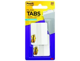 Post-it® Durable Tabs 686-24WE, 2 in. x 1.5 in. (50,8 mm x 38 mm) White
