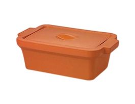 EVA-Foam Ice Pan with Lid, Orange, 4 L; 1/Each