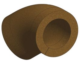 Elbow Insulator, Polyimide, fits Weld 45 Degree Elbow, 2 in. Diameter Tubing