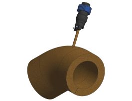 Heater Jacket, Polyimide, fits Weld 45 Degree Elbow with Flange on one side, 2.0 in. Tubing, 120V