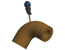 Heater Jacket, Polyimide, fits ISO 90 Degree Long Elbow, 1.5 in. Tubing, 120V