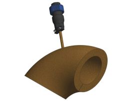 Heater Jacket, Polyimide, fits ISO 90 Degree Elbow, 1.5 in. Diameter Tubing, 120V