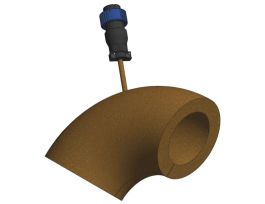 Heater Jacket, Polyimide, fits ISO 90 Degree Elbow, 2.5 in. Diameter Tubing, 120V