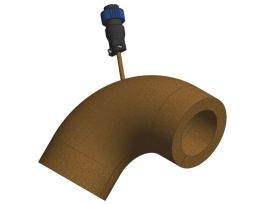 Heater Jacket, Polyimide, fits Weld 90 Degree Elbow with Flange on one side, 1.5 in. Tubing, 120V