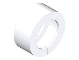 Flange Insulator, PTFE-Teflon®, fits NW100 ISO Flange, 4.0 in. to 4.0 in. Tubing