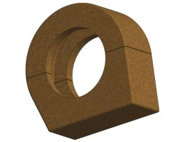 Flange Insulator, Polyimide, fits NW25 ISO-KF Clamp, 1.0 in. Tubing