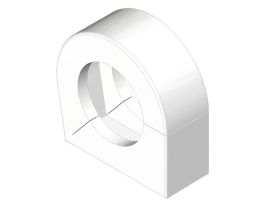 Flange Insulator, PTFE-Teflon®, fits NW25 ISO-KF Clamp, 1.0 in. Tubing