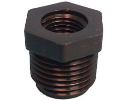 Threaded Adapter, Black PP, 1/2" NPT(M) x 1/4" NPT(F); 1/EA