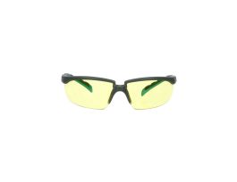 3M™ Solus™ 2000 Series, S2003SGAF-BGR, Gray/Blue-Green Temples, Scotchgard™ Anti-Fog Coating, Amber AF-AS lens, 20ea/cs