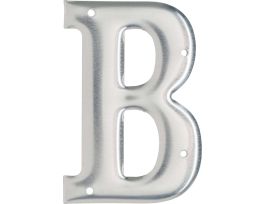 1600 Series Permanent Aluminum Embossed Number and Letter Labels 3 in B 10/PK