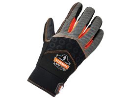 9001 Black Full-Finger Impact Gloves