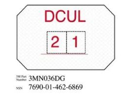 3M™ Diamond Grade™ Damage Control Sign 3MN036DG, "DCUL", 8 in x 12 in, 10/Package