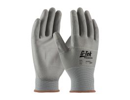 G-Tek Touch, 13G Gry. Poly Shell, Gry. PU Coat, Static Wired