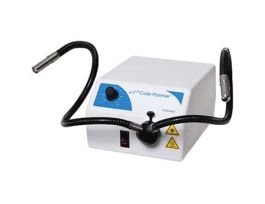 LED Fiber Optic Illuminator, Dual-Gooseneck Light Pipe; 115 VAC