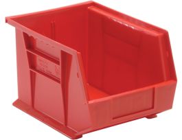 BIN STACK/HANG PP RED 10-3/4X8-1/4 X 7IN