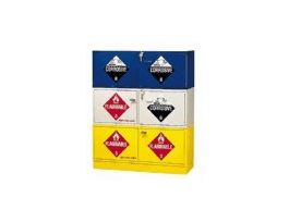 Stackable Wood Cabinet, Blue, Acid, 55 L