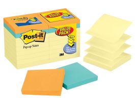 Post-it® Pop-up Notes R330-14-4B, 3 in x 3 in (76 mm x 76 mm)