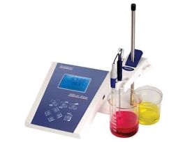 Advanced Digital pH Meter Kit w/GLP, glass electrode, ATC, buffers; 120 V