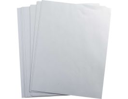 LaserTab Metallized Polyester Lbls 11 in H x 8.5 in W Silver 25/PK