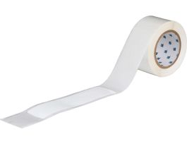 ToughStripe® Floor Marking Tape Dashes -  Polyester, Solid Color, White, 2" x 8"