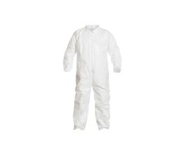 Tyvek® IsoClean® Coverall. Collar. Elastic Wrists, Ankles. Thumbs Loops. Zipper Entry. Serged Seams. Clean Processed, 25/CS, White