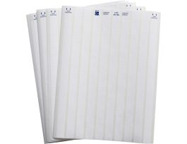 LaserTab Polyamide Coated Nylon Cloth Lbls 0.2 in H x 0.65 in W White 21/PK