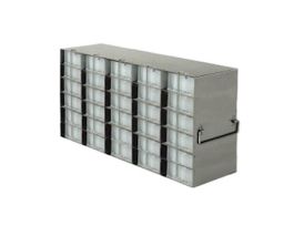 Upright Freezer Rack for 96 Deep-Well Microtiter Plates or 1 3/4" Max H Boxes, 5 x 6 Array