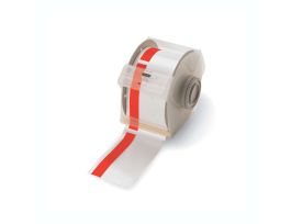 All Weather Permanent Adhesive Vinyl Label Tape for GlobalMark Printer - 3" Danger Header Stripe