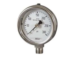 Industrial Stainless Steel Gauge, 30" to 0" Hg