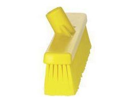 BROOM FINE PARTICLE PUSH YELLOW 16.25 IN